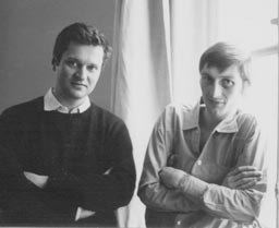 John Ashbery, Lee Harwood, 1965. Photo by Pierre Martory, courtesy of the estate of Lee Harwood.